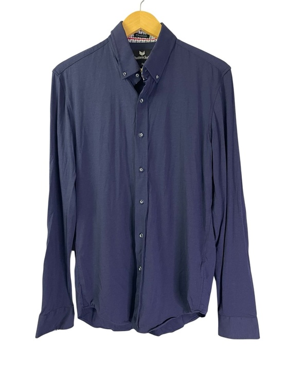 Buttercloth Other - Buttercloth Icy Cotton Shirt Mens Medium Slim Fit Blue Stretch Button Up Medium